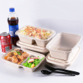 Wholesale Disposable Biodegradable Eco Sugarcane Bagasse Paper Fast Food Packaging